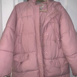 Baby Pink Puffer Coat